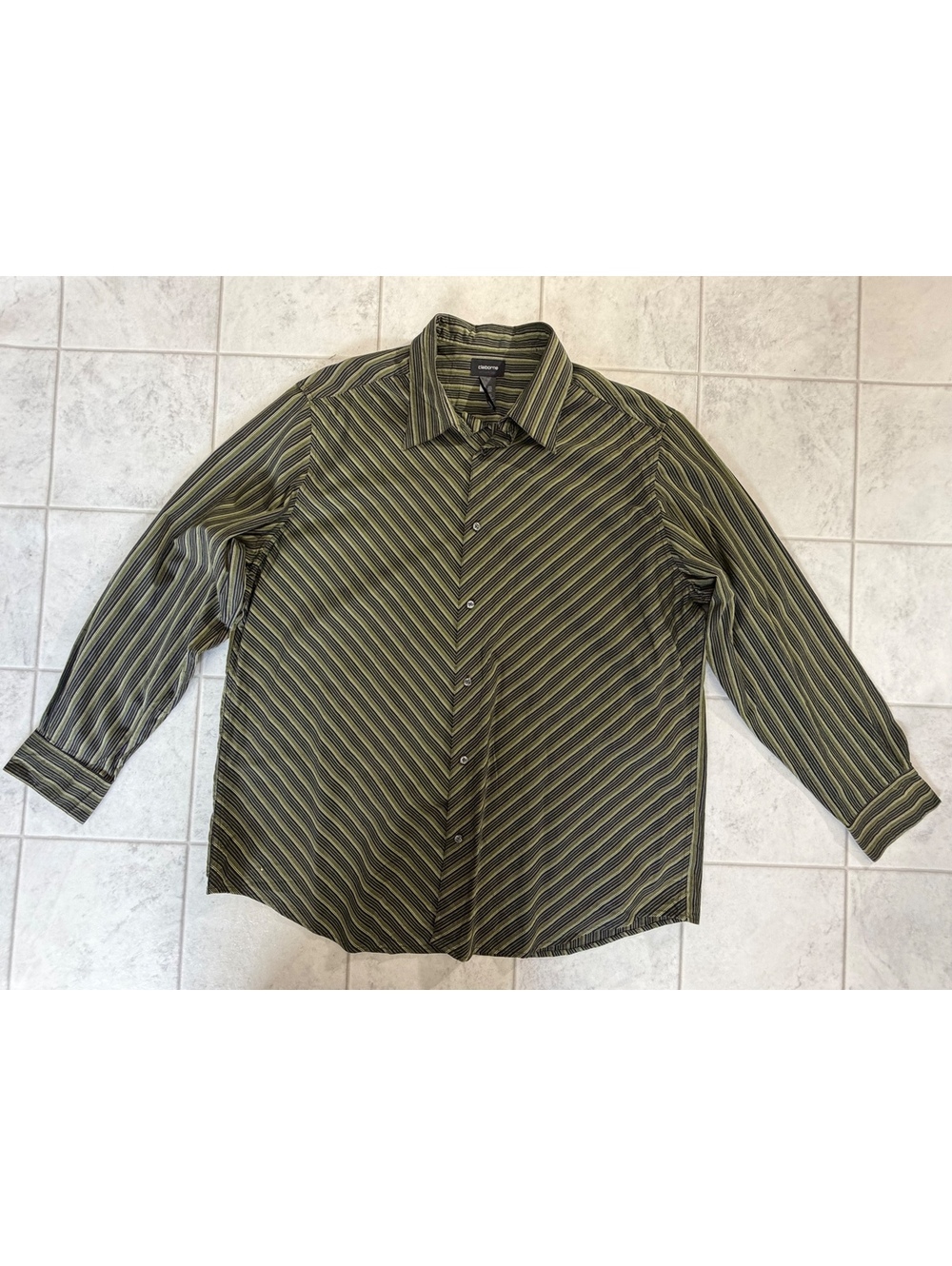 Claiborne striped button-front shirt
